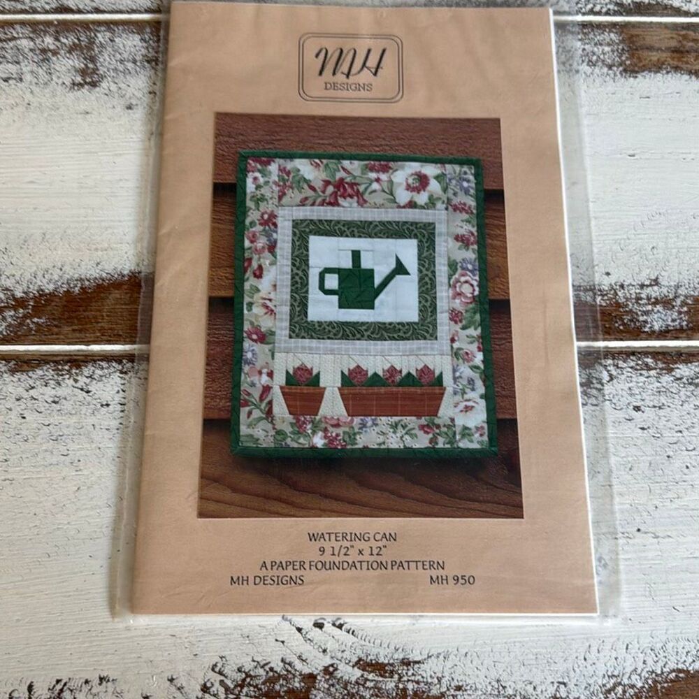 Pattern watering can quilt